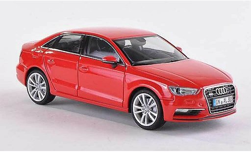 Audi A3 berline 1/43 Herpa rouge 2013 miniature