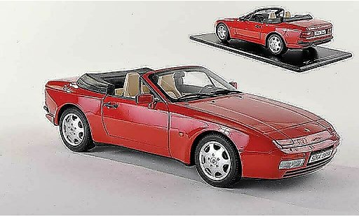Porsche 944 1989 1/43 GT Spirit S2 cabriolet rouge miniature