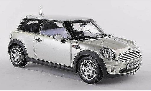 Mini Cooper D 1/18 Kyosho clair-beige avec blancheem toit miniature