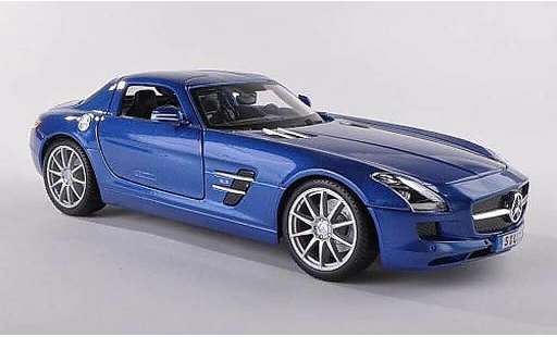 Mercedes SLS Coupe 1/43 Maisto AMG (C197) bleu miniature