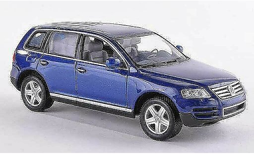 Volkswagen Touareg Base 1/43 Minichamps bleu 2002 miniature