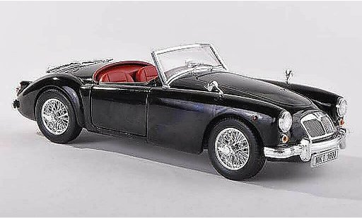 MG MGA Base 1/18 Revell A Roadster noire capote liegt avec miniature
