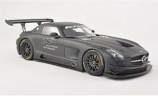 Mercedes SLS GT3 1/18 Minichamps AMG 45 Years of Driving Performance lumineuses-noire 2013 miniature