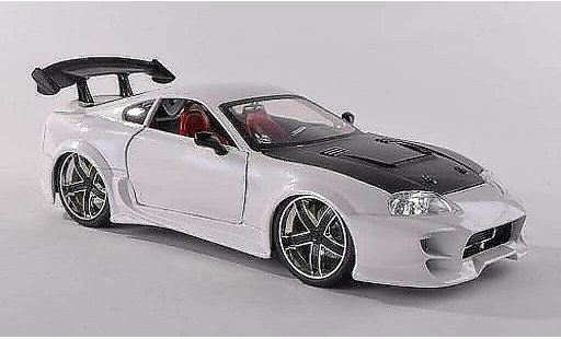 Toyota Supra Base 1/18 Jada Toys blanche/carbon miniature