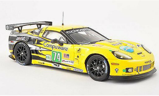 Chevrolet Corvette ZR1 1/43 IXO C6 No.74 24h Le Mans 2011 O.Garvin/J.Magnussen/R.Westbrook miniature