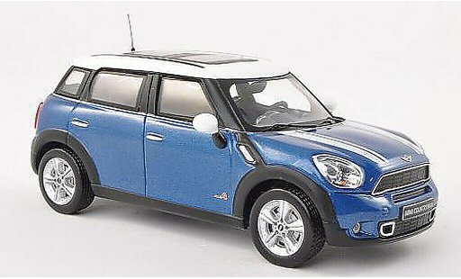 Mini Countryman S 1/43 IXO bleu/blanche 2011 miniature