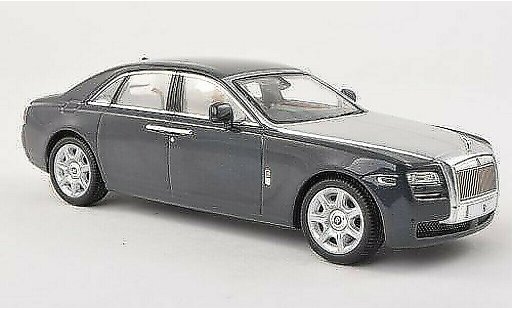 Rolls Royce Ghost Base 1/43 IXO noire-gris/grise RHD 2009 miniature
