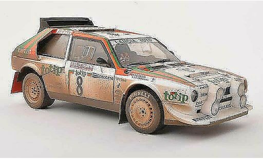 Lancia Delta S4 1/18 Autoart No.8 totip Rally Sanremo 1986 Cerrato/Cerri miniature