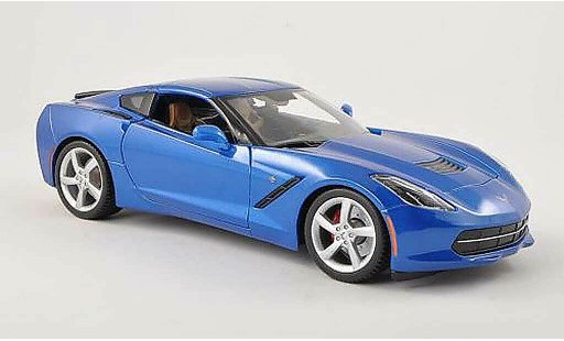 Chevrolet Corvette Stingray 1/18 Maisto C7 (C7) bleu miniature