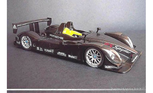 Porsche RS Spyder 1/18 Autoart presentation 07 carbone miniature