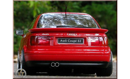 Audi S2 coupe 1/18 Ottomobile rouge jantes BBS 18 pouces miniature