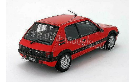 Peugeot 205 GTI 1/18 Ottomobile 1.6 rouge vallelunga 1991 phase 2 miniature