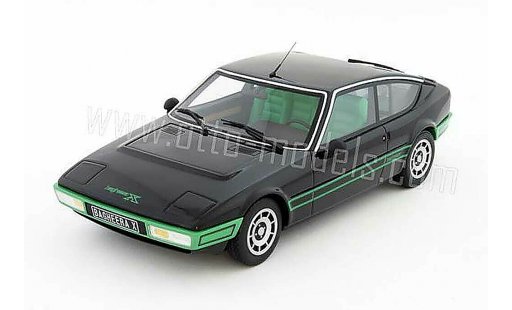 Simca Bagheera X 1/18 Ottomobile 1978 noire bandes vertes miniature
