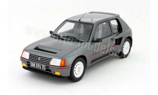 Peugeot 205 Turbo 16 1/18 Ottomobile t16 serie 200 grise 1984 miniature