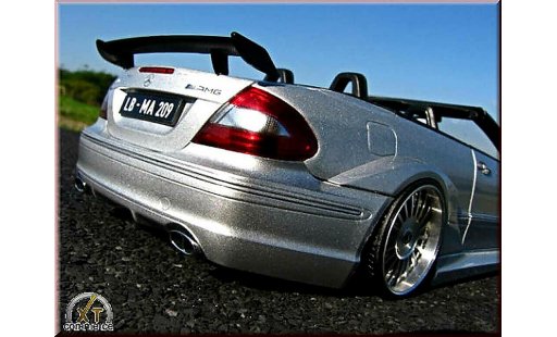 Mercedes Classe CL AMG DTM cabriolet 1/18 Kyosho K grise jantes alu alpina 20 pouces miniature