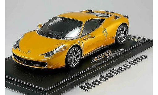 Ferrari 458 Italia 1/18 BBR Models 2009 jaune metallis miniature