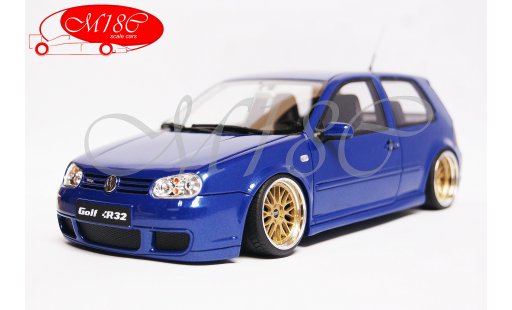 Volkswagen Golf R32 1/18 Ottomobile bleu jantes BBS 19 pouces bords larges miniature