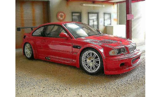 Bmw M3 coupe 1/18 Minichamps GTR E46 rouge miniature