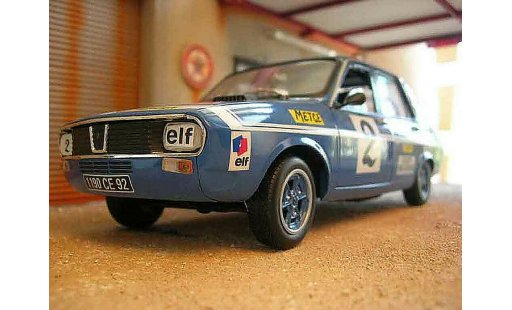 Renault 12 Gordini 1/18 Solido rallye #2 bleue miniature