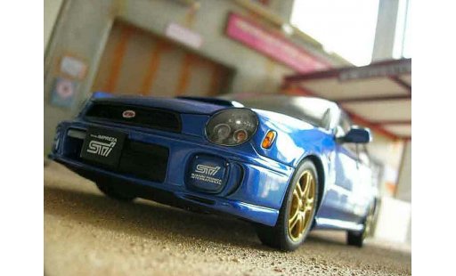 Subaru Impreza STI 1/18 Autoart bleue miniature