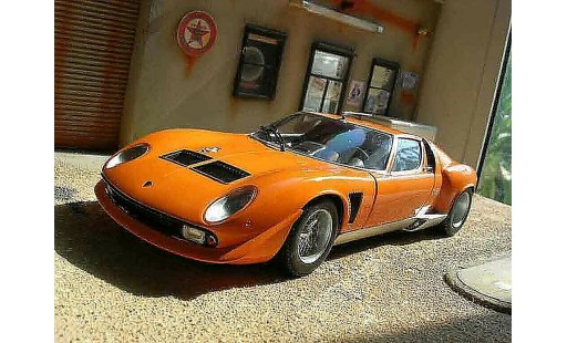Lamborghini Miura Jota 1/18 Kyosho svr orange miniature