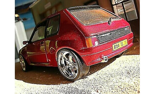 Peugeot 205 GTI 1/18 Solido Dimma rouge miniature