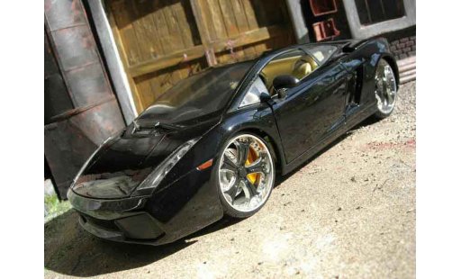 Lamborghini Gallardo SE 1/18 Playerz tuning noire miniature