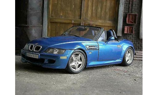 Bmw Z3 M Roadster 1/18 Burago bleu 1996 miniature