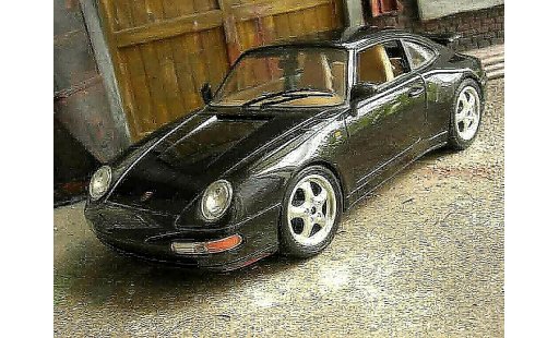 Porsche 911 Carrera 1/18 Burago 2 noire miniature