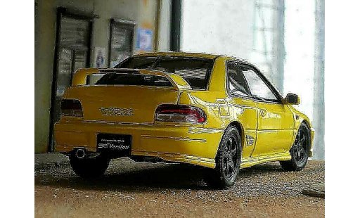 Subaru Impreza Type R 1/18 Autoart gt turbo sti jaune miniature