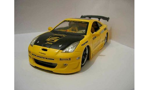 Toyota Celica Import 1/18 Jada Toys racer jaune miniature