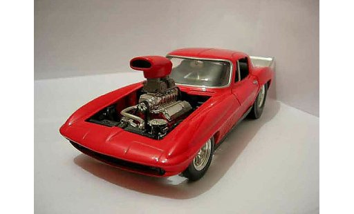 Chevrolet Corvette Coupe 1/18 Hot Wheels C2 rouge 1965 miniature