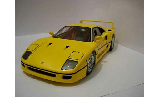 Ferrari F40 Coupe 1/18 Hot Wheels Elite jaune miniature