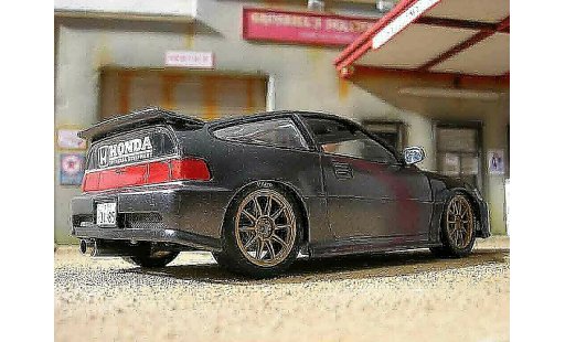 Honda CRX Base 1/18 Hot Wheels jdm grise miniature
