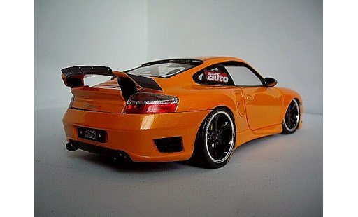Porsche 911 Turbo 1/18 Hotworks techart orange miniature