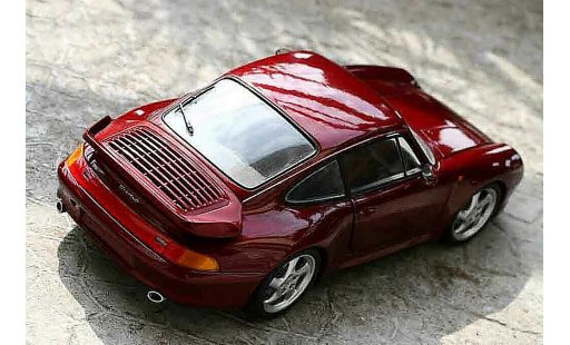 Porsche 911 Turbo 1/18 Ut Models bordeau miniature