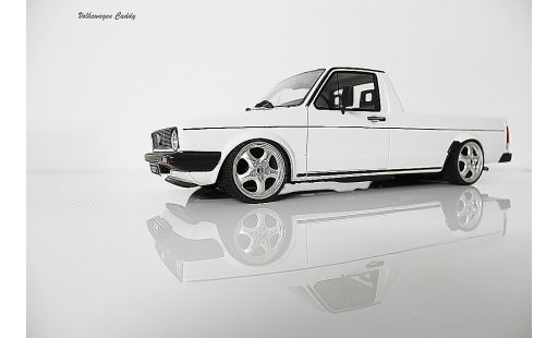 Volkswagen Caddy Base 1/18 Ottomobile blanche jantes porsche 17 pouces miniature