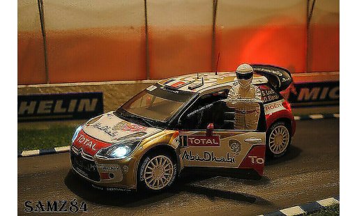 DS Automobiles DS3 WRC 2013 1/18 Norev Winner Monte-Carlo Loeb/Elena LED miniature