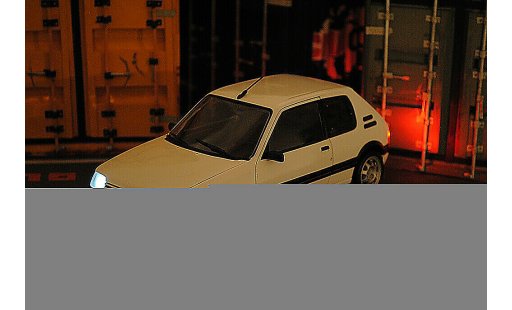 Peugeot 205 GTI 1/18 Norev Blanche 1.9 LED miniature