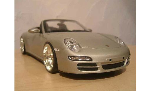 Porsche 911 Cabriolet 1/18 Norev S grise jantes bbs miniature