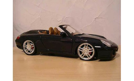 Porsche 911 Cabriolet 1/18 Maisto noire jantes f430 miniature