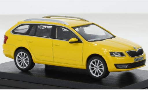 Miniature Skoda Octavia 1/43 Abrex III combi jaune 2013 Skoda Octavia 1/43 Abrex III combi jaune 2013 miniature