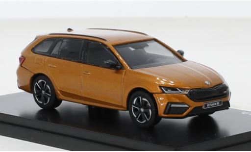 Miniature Skoda Octavia 1/43 Abrex IV Combi RS metallise orange 2020 Skoda Octavia 1/43 Abrex IV Combi RS metallise orange 2020 miniature