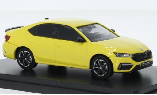 Miniature Skoda Octavia 1/43 Abrex IV RS jaune 2020 Skoda Octavia 1/43 Abrex IV RS jaune 2020 miniature