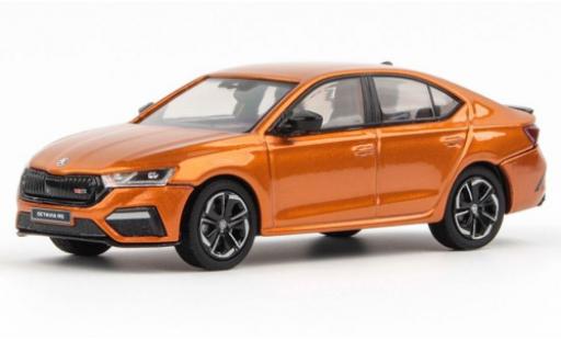 Miniature Skoda Octavia 1/43 Abrex IV RS metallise orange 2020 Skoda Octavia 1/43 Abrex IV RS metallise orange 2020 miniature