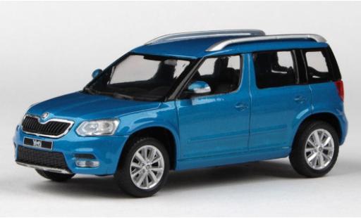 Skoda Yeti 1/43 Abrex FL metallise bleu 2013 miniature