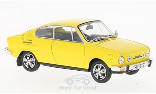 Miniature Skoda 110 1/43 Abrex R jaune Skoda 110 1/43 Abrex R jaune miniature
