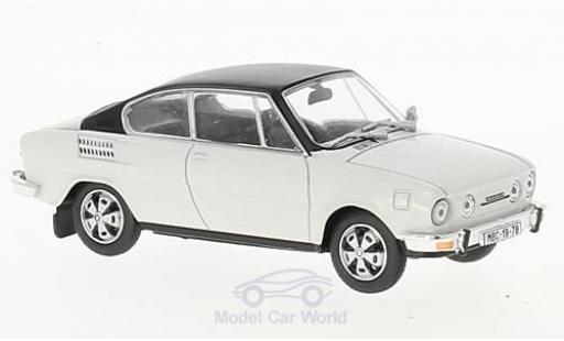 Miniature Skoda 110 1/43 Abrex R blanche/noire Skoda 110 1/43 Abrex R blanche/noire miniature