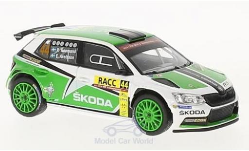 Miniature Skoda Fabia 1/43 Abrex III R5 No.44 Rallye WM Rallye Catalunya 2015 P.Tidemand/E.Axelsson Skoda Fabia 1/43 Abrex III R5 No.44 Rallye WM Rallye Catalunya 2015 P.Tidemand/E.Axelsson miniature