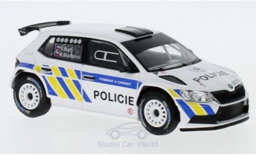 Miniature Skoda Fabia 1/43 Abrex III R5 Policie (CZ) 2015 Skoda Fabia 1/43 Abrex III R5 Policie (CZ) 2015 miniature